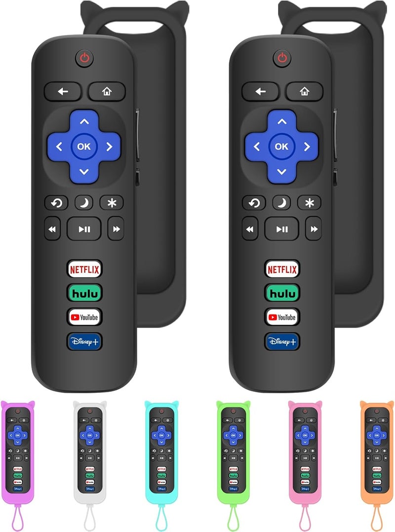 MOKEMAKE Remote for Roku TV, 2-Pack Replacement for Roku TV Remote Compatible for TCL Roku/Onn Roku/Hisense Roku/Philips Roku/Sharp Roku/Westinghouse Roku/Insignia Roku TV [Remote Control for Roku TV Only] - Image 1